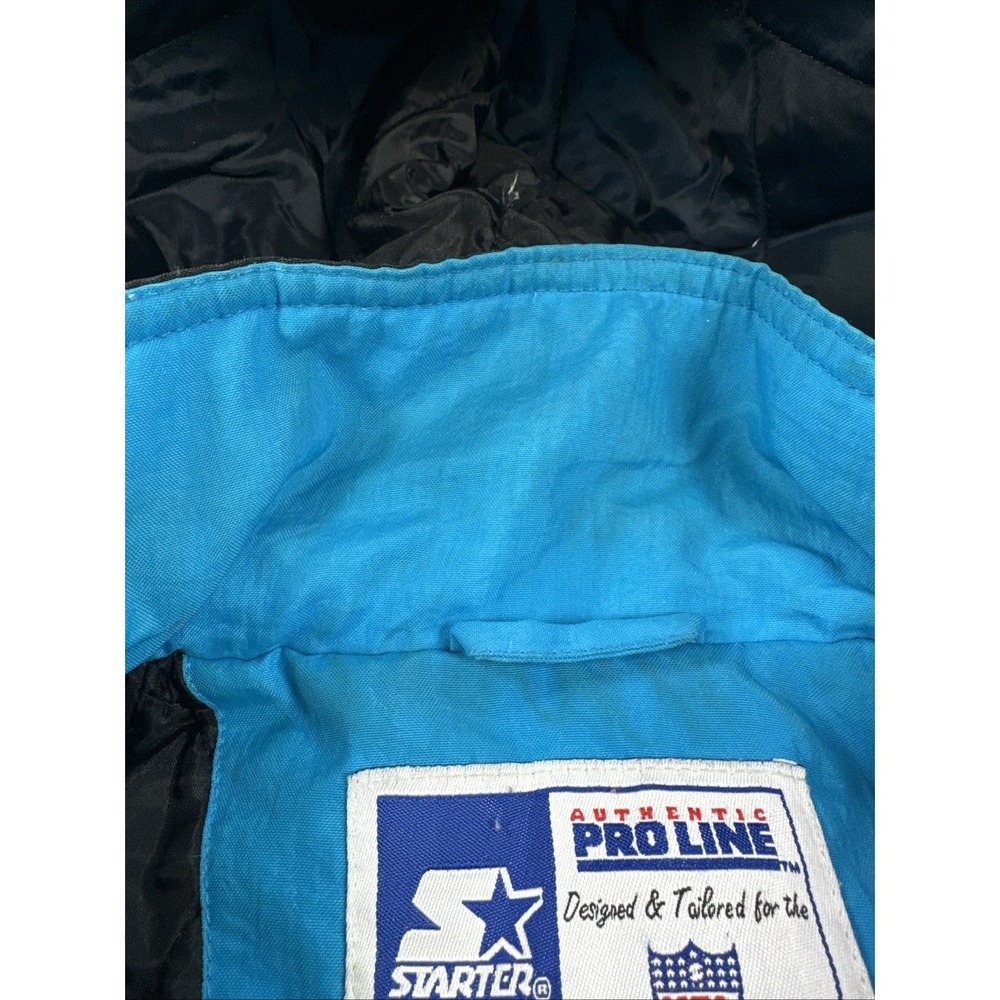 Vintage Starter Pro Line Carolina Panthers Puffer Jacket NFL Men's Large - Picture 14 of 14